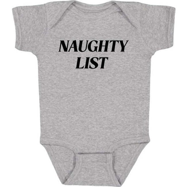 Naughty List Bodysuit, Grey
