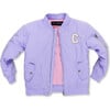 Customizable Bomber Jacket, Lilac - Puffers & Down Jackets - 1 - thumbnail