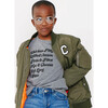 Customizable Bomber Jacket, Olive - Puffers & Down Jackets - 3