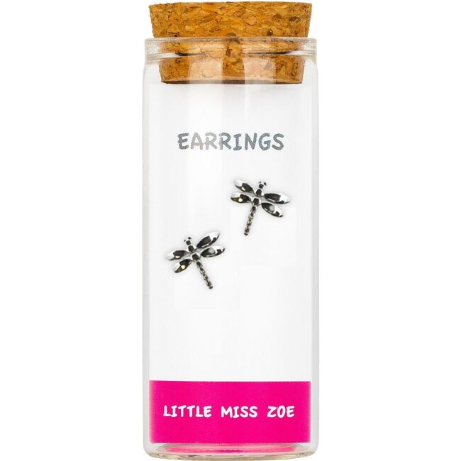 Stud Earrings in a Bottle, Dragonfly