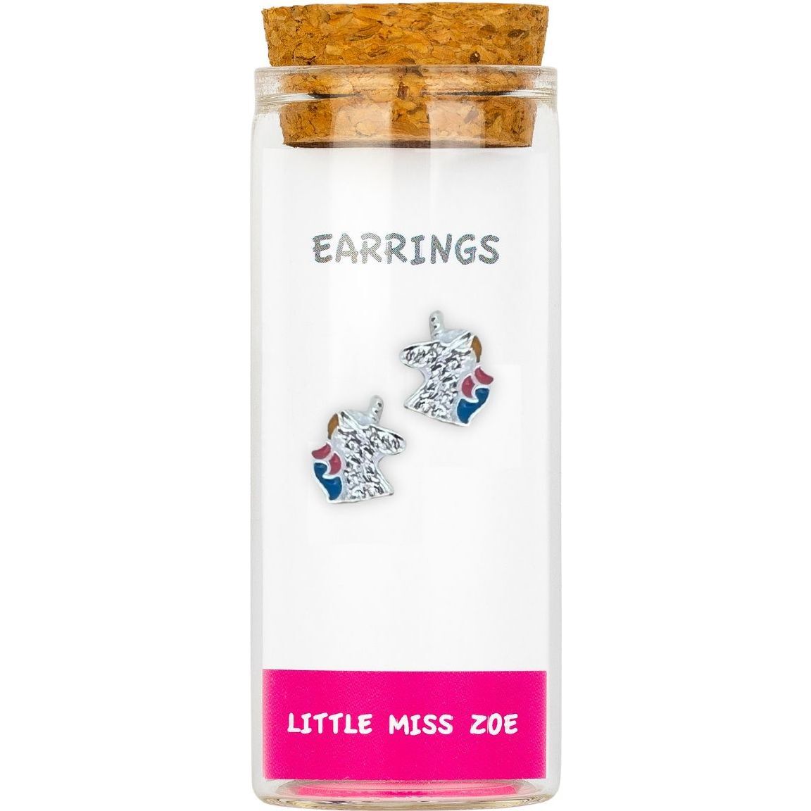 Stud Earrings in a Bottle, Unicorn Head - Earrings - 1