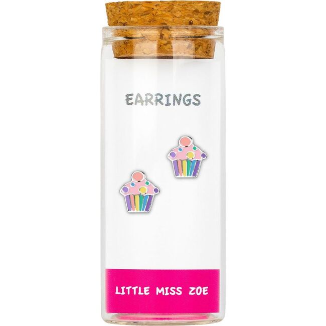 Stud Earrings in a Bottle, Cupcake