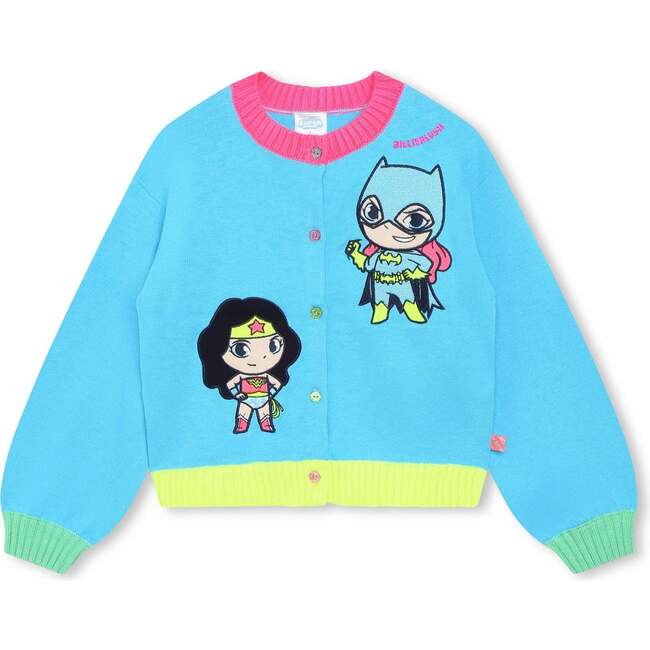Hero Graphic Cardigan, Blue