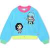 Hero Graphic Cardigan, Blue - Cardigans - 1 - thumbnail