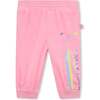 Rainbow Side Stripe Sweatpants, Pink - Sweatpants - 1 - thumbnail