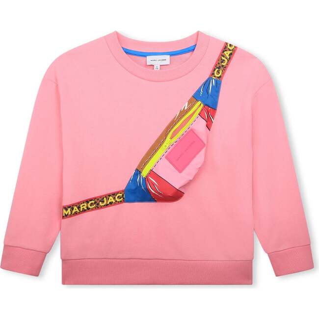 Side Bag Sweatshirt, Pink