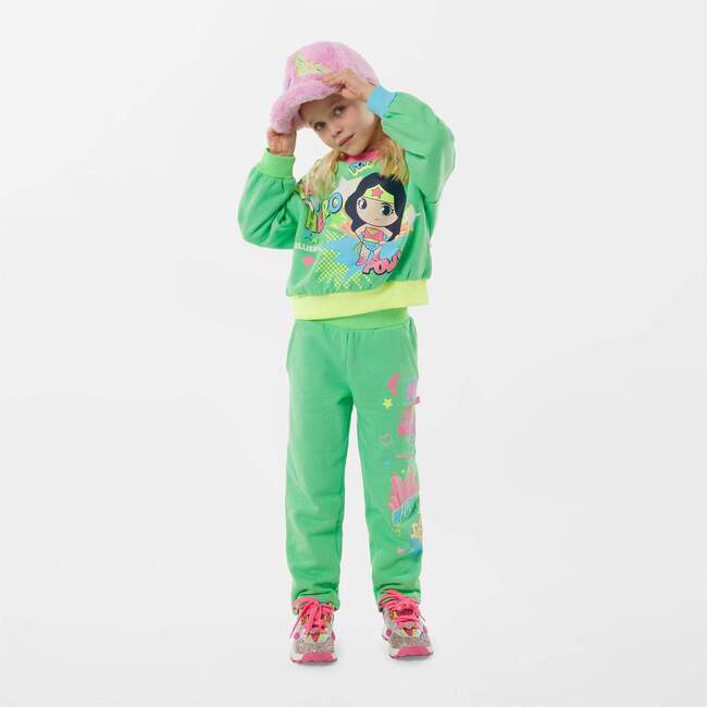 Hero Graphic Sweatshirt, Green - Sweatshirts - 2