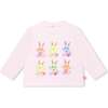 Bunny Graphic T-Shirt, Pink - T-Shirts - 1 - thumbnail