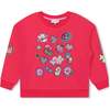 Logo Patch Sweatshirt, Pink - Sweatshirts - 1 - thumbnail