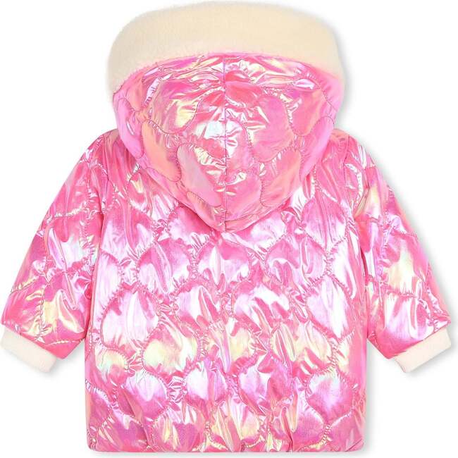 Fluorescent Hooded Jacket, Pink - Jackets - 3