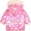 Fluorescent Hooded Jacket, Pink - Jackets - 3