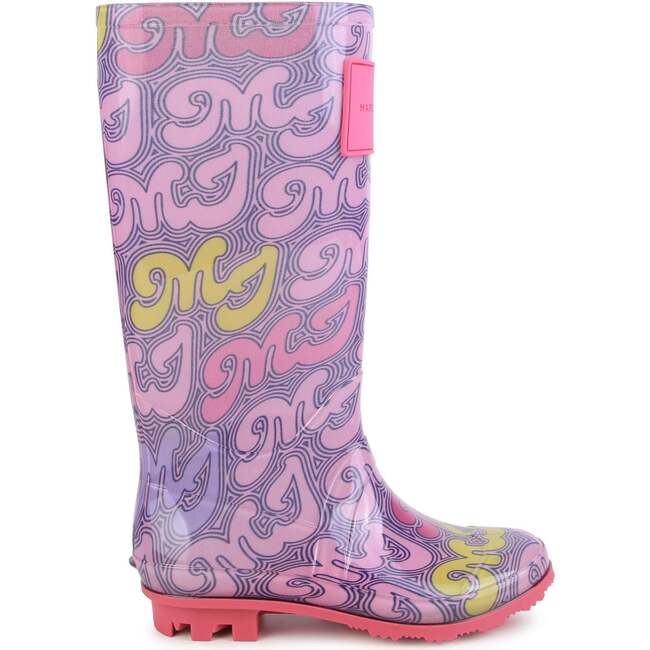 Logo Rain Boots, Purple - Rain Boots - 3