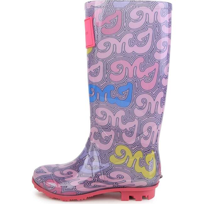 Logo Rain Boots, Purple - Rain Boots - 5