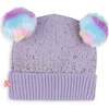 Star Pom Beanie, Purple - Hats - 3
