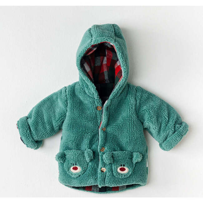 Teddy Welsoft Jacket, Green - Jackets - 2