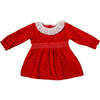 Holiday Velvet Dress, Red - Dresses - 1 - thumbnail