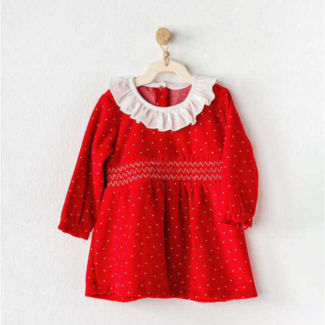 Holiday Velvet Dress, Red