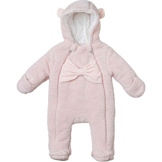 Bow Welsoft Babysuit, Pink