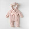 Bow Welsoft Babysuit, Pink - Bodysuits - 2