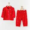 Holiday Print PJ Set, Red - Pajamas - 2