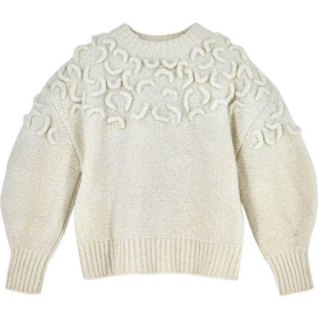 Women's Cusco Embroidered Pullover, Ivory