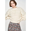 Women's Cusco Embroidered Pullover, Ivory - Sweaters - 2