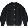 Women's Cusco Embroidered Cardigan, Black - Sweaters - 1 - thumbnail
