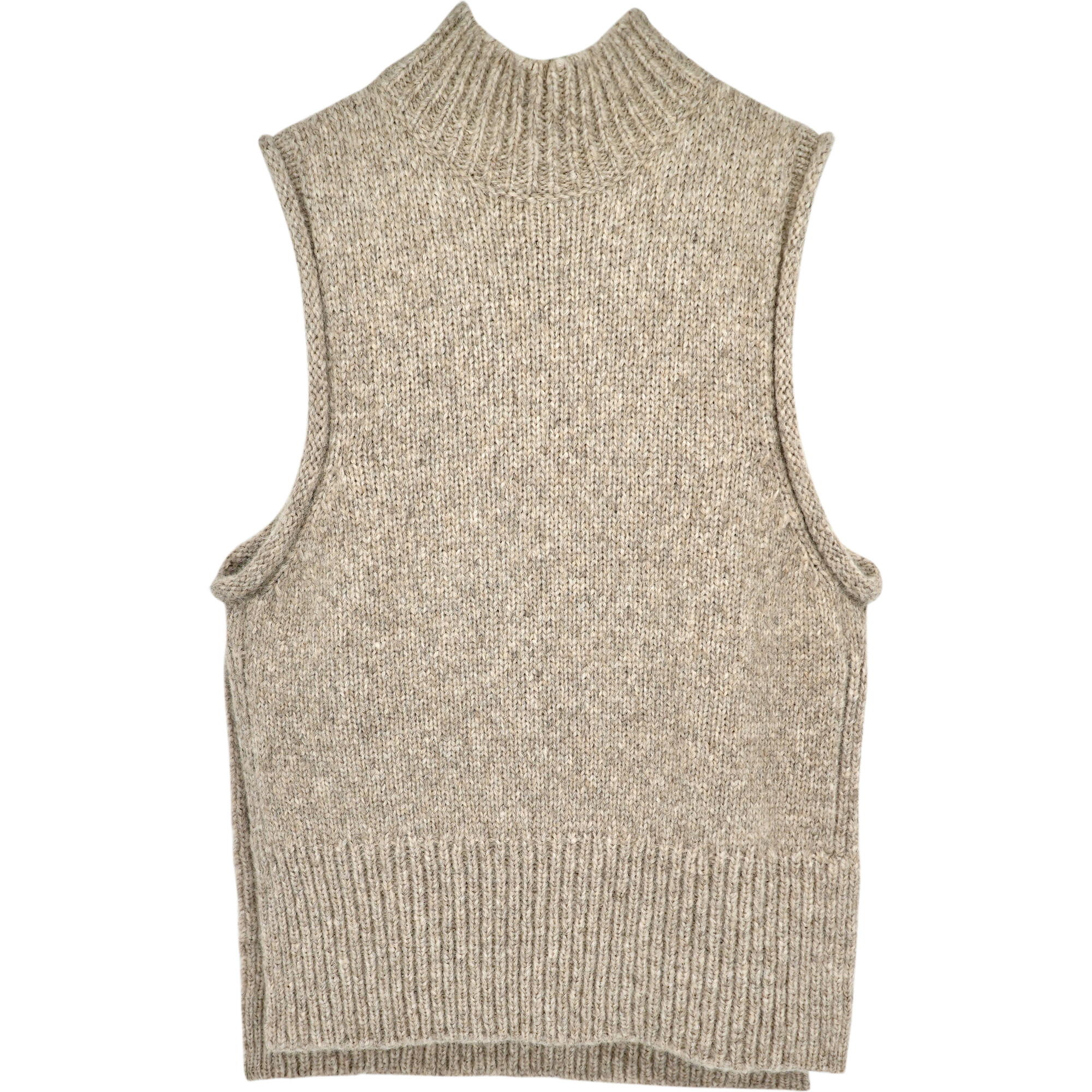 Women's Aspen Open Side Vest, Camel - Mirth Sweaters