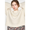 Women's Cusco Embroidered Pullover, Ivory - Sweaters - 3