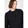 Women's Cusco Embroidered Pullover, Black - Sweaters - 3