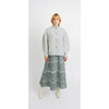 Women's Cusco Embroidered Cardigan, Dove Grey - Sweaters - 2