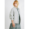 Women's Cusco Embroidered Cardigan, Dove Grey - Sweaters - 5