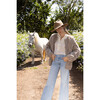 Women's Handknit Cortina Cable Oversized Cardigan, Camel - Sweaters - 7