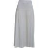 Women's Lea Pull-On Pleated Skirt, Ivory - Skirts - 1 - thumbnail