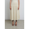 Women's Lea Pull-On Pleated Skirt, Ivory - Skirts - 2
