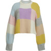 Women's Avery Checker Intarsia Sweater, Multicolors - Sweaters - 1 - thumbnail