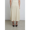 Women's Lea Pull-On Pleated Skirt, Ivory - Skirts - 3