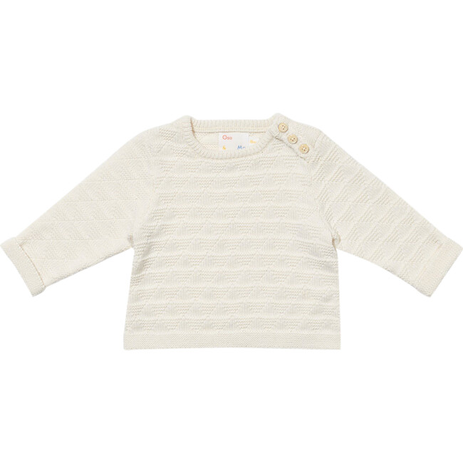 Rhodes Baby Sweater, Cream