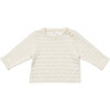 Rhodes Baby Sweater, Cream - Sweaters - 1 - thumbnail