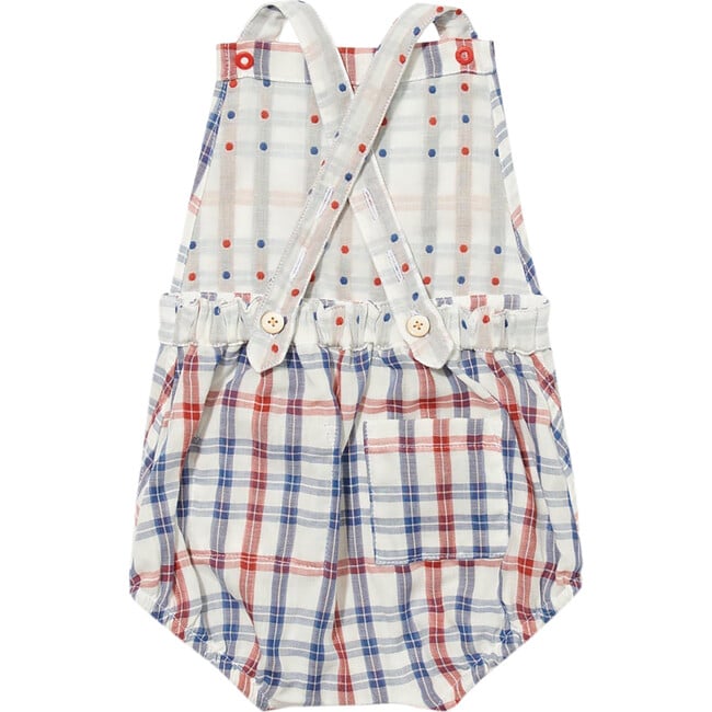 Frances Bubble, Red Plaid - Rompers - 2