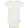 Crossbody Short Sleeve Onesie, Yellow Piping - Onesies - 2