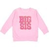 Big Sis Patch Sweatshirt, Pink - Sweatshirts - 1 - thumbnail