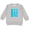 Big Bro Patch Sweatshirt, Grey - Sweatshirts - 1 - thumbnail