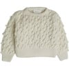 Marisa All-Over Popcorn Cable Knit Sweater, Ivory - Sweaters - 1 - thumbnail