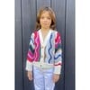 Taylor Vertical Chevron Knit Cropped Cardigan, Multicolors - Cardigans - 2