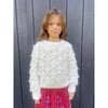 Marisa All-Over Popcorn Cable Knit Sweater, Ivory - Sweaters - 2