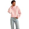 Women's Wool Turtleneck Sweater, Pink - Sweaters - 3