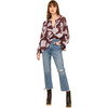 Women's Lani Long Raglan Sleeve Blouse, Maira Bourdeaux - Blouses - 1 - thumbnail