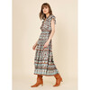 Women's Billie Double Ruffle Sleeve Midi Dress, Remy Sage - Dresses - 2