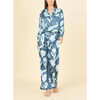 Women's Print Piped PJ Pant Set, Maira Ice - Pajamas - 2
